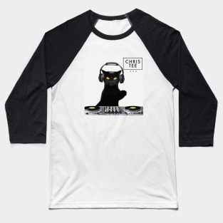 DJ cat Baseball T-Shirt